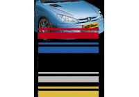 Universal lim striping Car Stripe Cool350 - Svart - 2 + 3 mm x 975cm