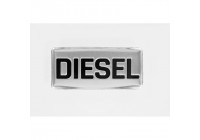 Aluminiums emblem/logotyp - DIESEL - 5,5x2,5cm