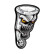 AutoTattoo Sticker Angry Valves 3D Chrome - 4,1 x 7,5 cm, miniatyr 2