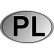 AutoTattoo Sticker PL + Flags 3D Chrome - 12,4 x 7,6 cm, miniatyr 2