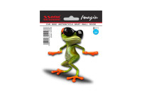 Car Tattoo Sticker Frog Solglasögon - 11x11cm
