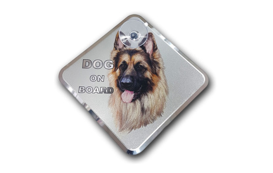 Car Tattoo Sticker Shepherd ombord - 11,5x11,5cm
