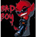 Klistermärke Bad Boy - 12x11cm