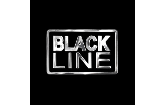 Nickeldekal 'BLACK LINE' - 45x28mm