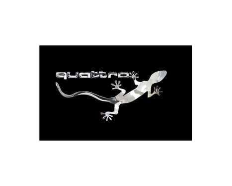 Nickeldekal 'QUATTRO GECKO' - 90x40mm