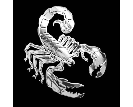 Nickeldekal 'Scorpio' - 55x61mm