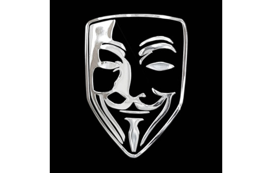 Nickeldekal "Anonym" - 44x66mm