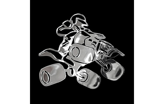 Nickeldekal "Quad" - 70x60mm