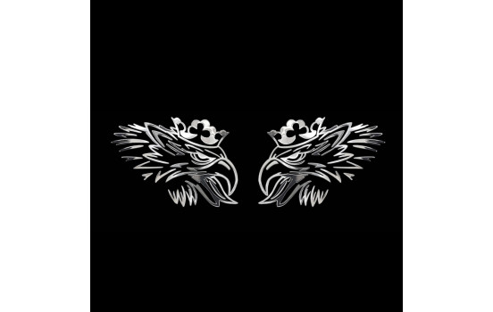 Nickeldekal "Scania" - 250x80 mm (2 stycken)