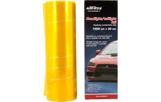 Strålkastare/bakljusfolie - Gul - 1000x30 cm, bild 2