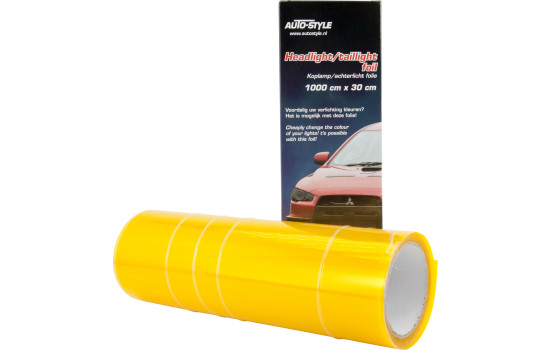 Strålkastare/bakljusfolie - Gul - 1000x30 cm, bild 3