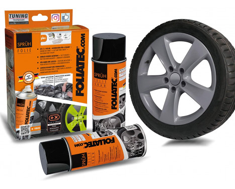 Foliatec Spray Film Set - gråblank - 2x400ml Foliatec Spray Film Set - gråblank - 2x400ml