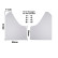 Simoni Racing Universal stänkskyddssats - Svart - inkl. monteringsskruvar - Vit ABS