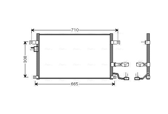 Condensor, airconditioning DW5056D Ava Quality Cooling