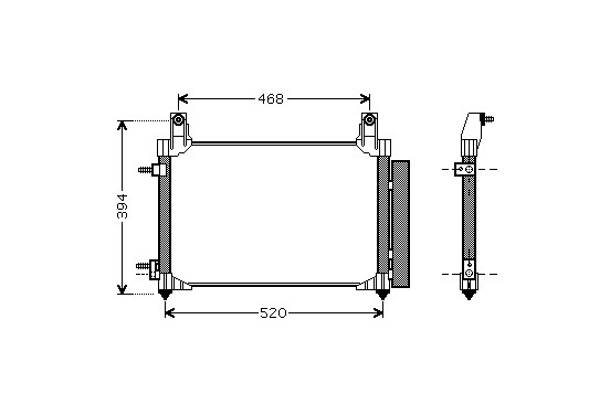 Airco condensor 81005081 International Radiators Plus