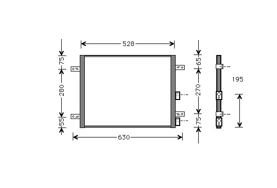 CONDENSOR ALFA GTV/SPIDER MT 97- 01005081 International Radiators