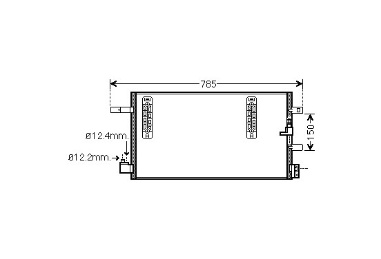 CONDENSOR A4/A5/Q5 ALL 07- 03005297 International Radiators