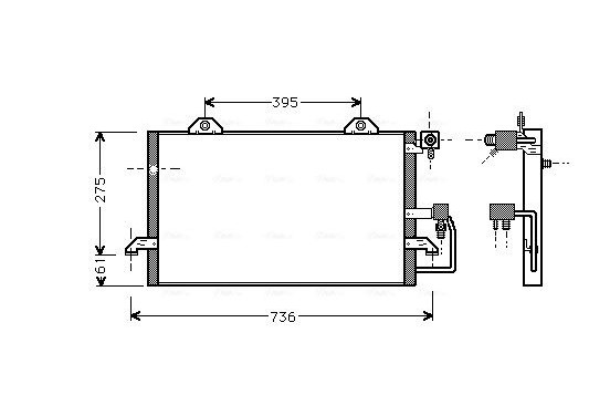 Condensor, airconditioning AI5121 Ava Quality Cooling