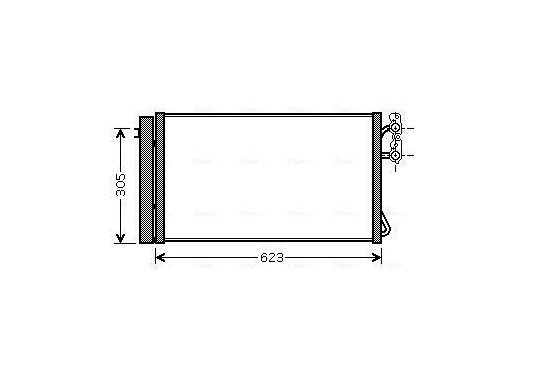 Condensor, airconditioning BWA5296D Ava Quality Cooling