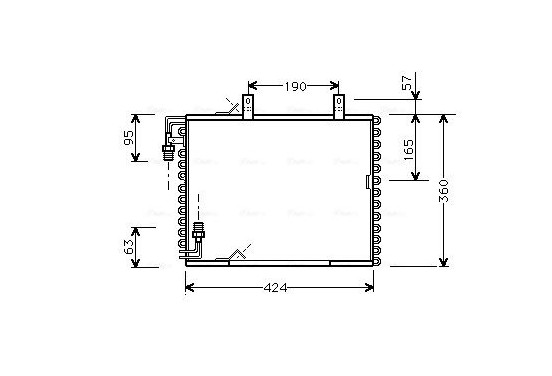 Condensor, airconditioning BW5147 Ava Quality Cooling