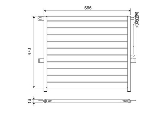 Airco condensor 817383 Valeo