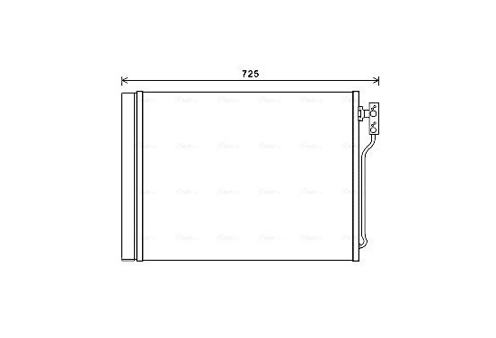 Condensor, airconditioning BWA5435D Ava Quality Cooling