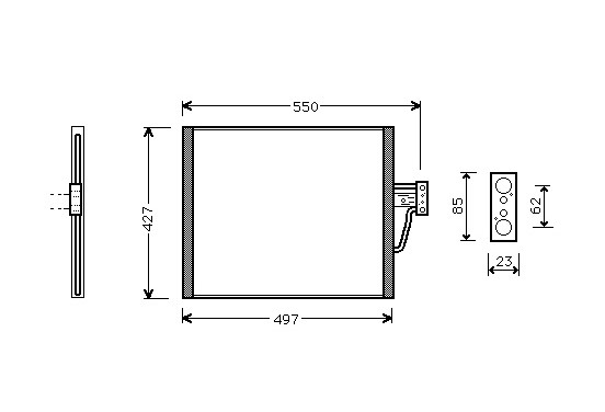 AIRCO CONDENSOR -520 D / -525 D / -530 D 06005213 International Radiators