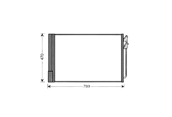 Condensor, airconditioning BWA5370D Ava Quality Cooling