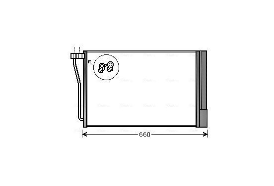 Condensor, airconditioning BW5490D Ava Quality Cooling