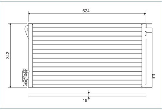 Airco condensor 814012 Valeo