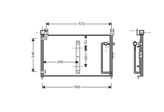 AIRCO CONDENSOR 1.3 / 1.6 / 1.8 52005038 International Radiators