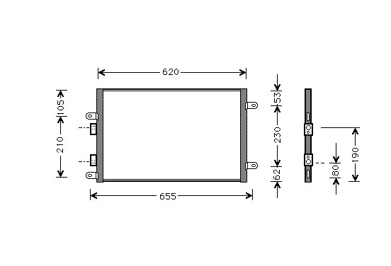 AIRCO CONDENSOR 1,6 / 2,0 01005077 International Radiators