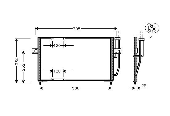 AIRCO CONDENSOR 1.9 T4 / 2.0 / 2.0 T 59005094 International Radiators