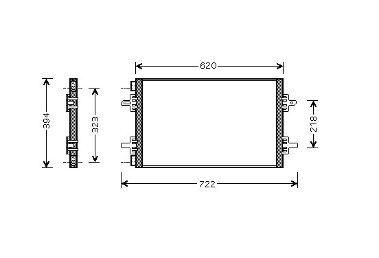 AIRCO CONDENSOR 2.2 DCi 43005294 International Radiators