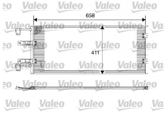 Airco condensor 817645 Valeo