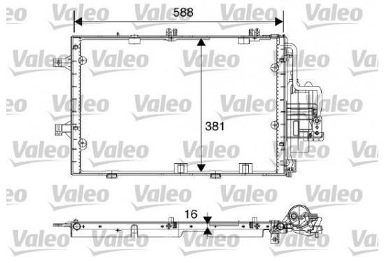 Airco condensor 817843 Valeo