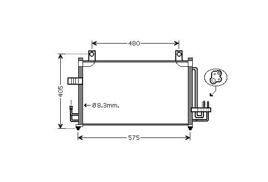 AIRCO CONDENSOR 83005068 International Radiators