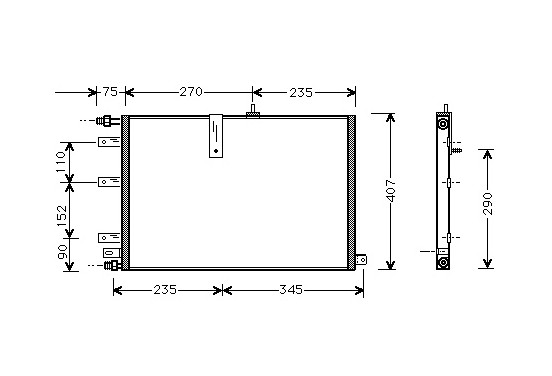 AIRCO CONDENSOR 90>93 47005034 International Radiators