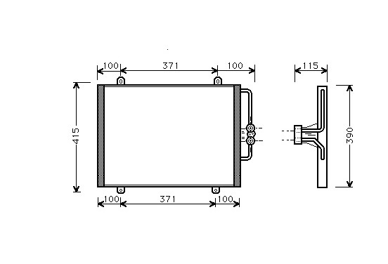 AIRCO CONDENSOR tot '98 43005201 International Radiators Plus