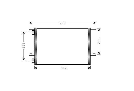 AIRCO CONDENSOR vanaf '99 1.9 DTi 43005304 International Radiators