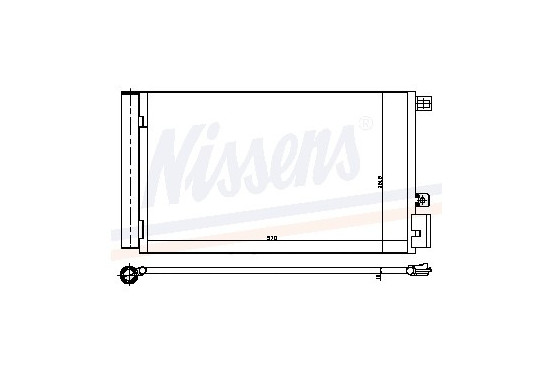 Condensator, airconditioning 940024 Nissens