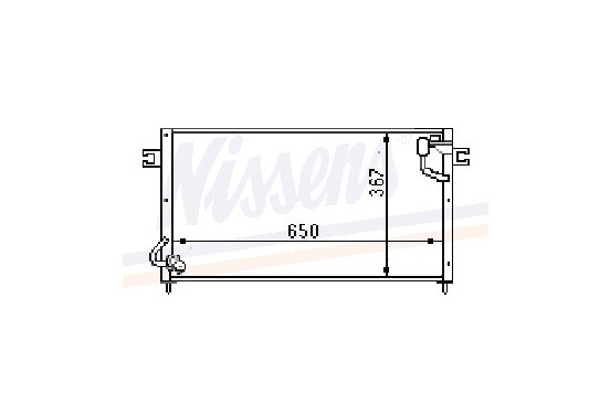 Condensator, airconditioning 94784 Nissens