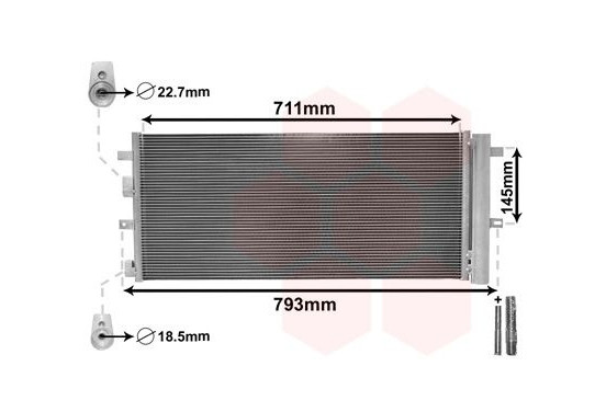 Condensor, airconditioning 18015701 International Radiators Plus