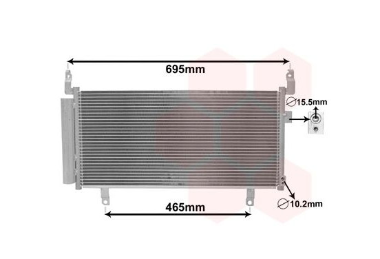 Condensor, airconditioning 51005104 International Radiators