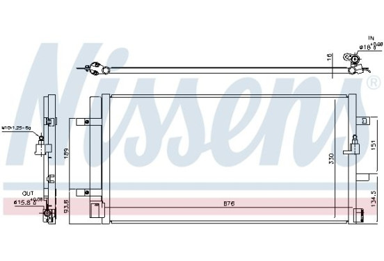 Condensor, airconditioning 940453 Nissens