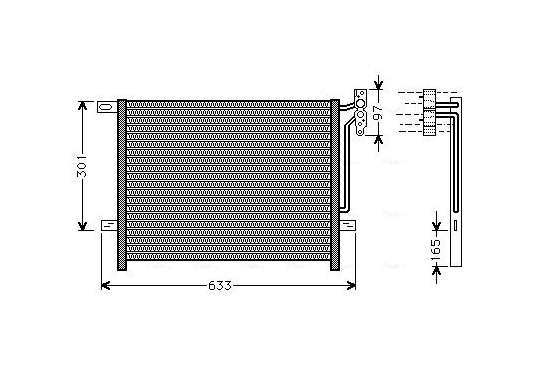Condensor, airconditioning BW5203 Ava Quality Cooling