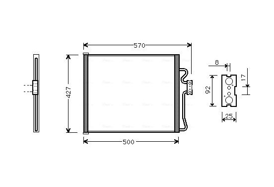 Condensor, airconditioning BW5214 Ava Quality Cooling