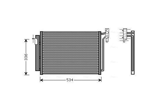Condensor, airconditioning BW5281D Ava Quality Cooling