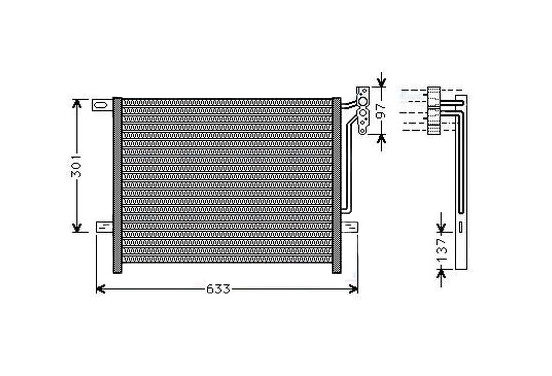 Condensor, airconditioning BW5397 Ava Quality Cooling