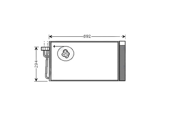 Condensor, airconditioning BWA5273D Ava Quality Cooling